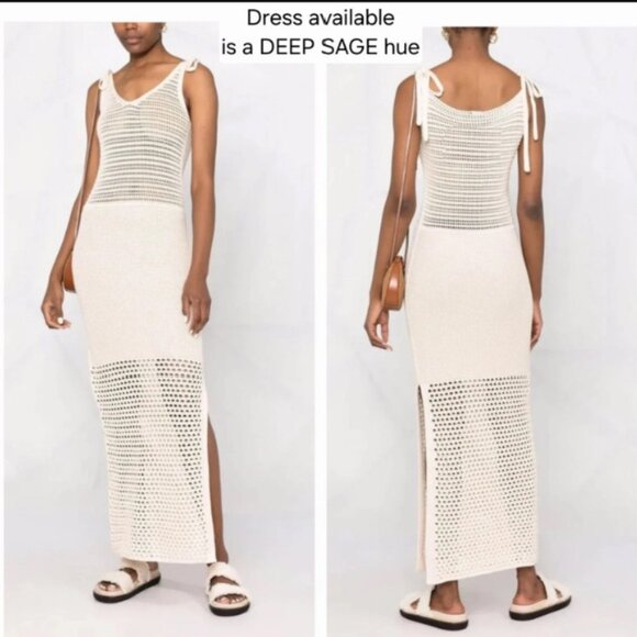 CANESSA Italy luna nuvola cotton-knit resort goop fave travel dress nwot $455 s - Picture 14 of 14